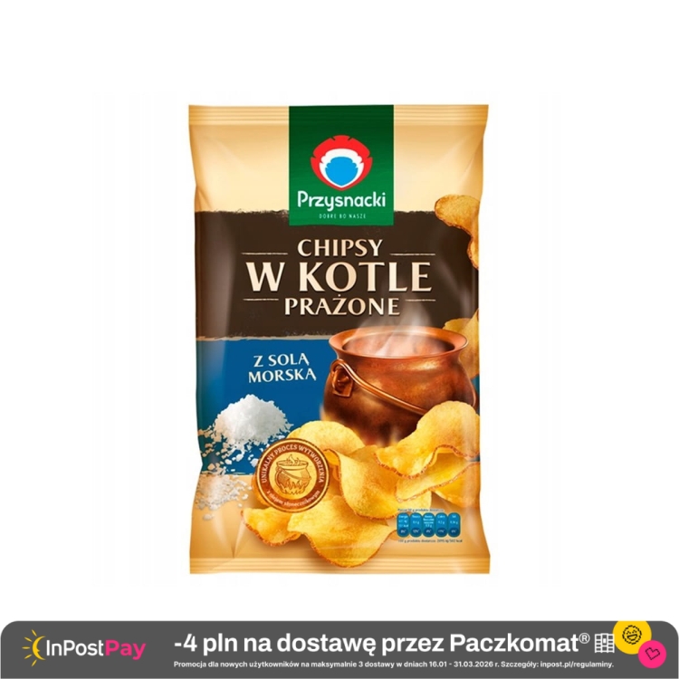 Przysnacki Chipsy w kotle prażone z solą morską 125 g.jpg
