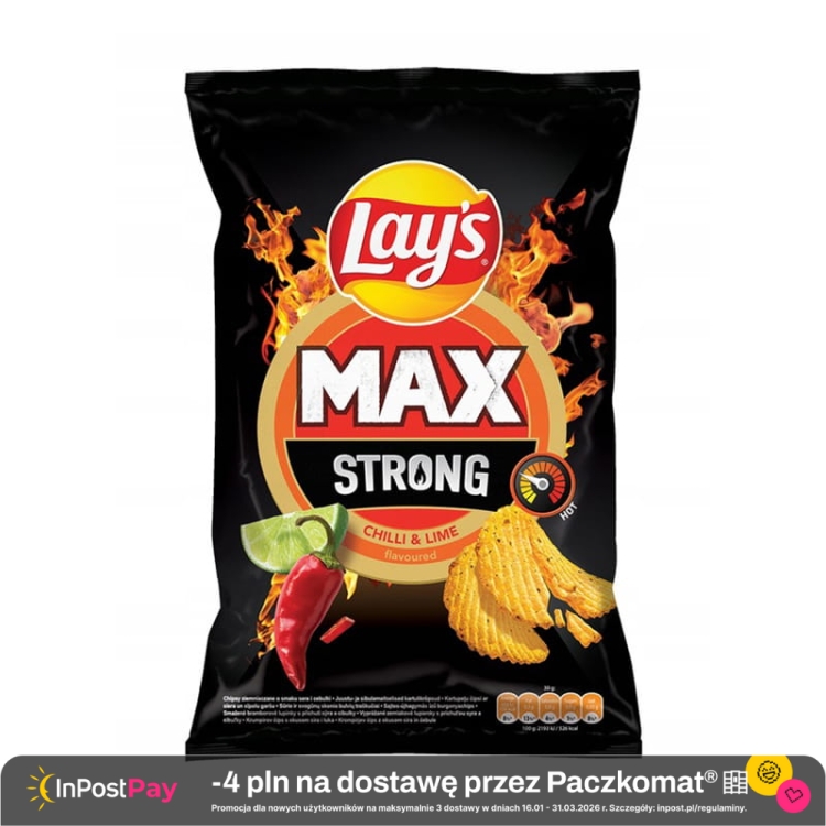 Lay's Strong Chipsy karbowane Chilli&Lime 120 g.jpg