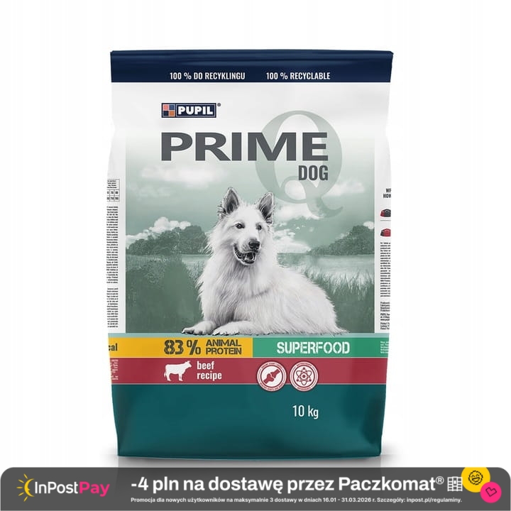 Karma sucha dla psa PUPIL Prime bogata w wołowinę z warzywami 10 kg.jpg
