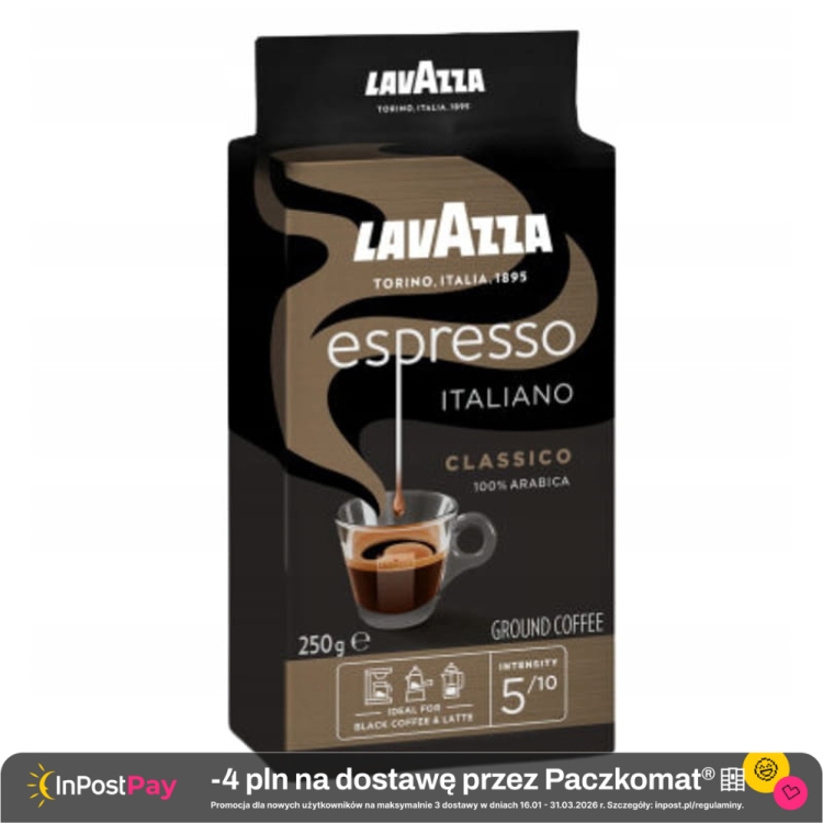 Lavazza Espresso Italiano Classico Mielona kawa palona 250 g.jpg
