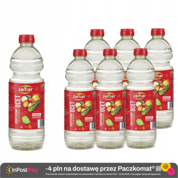 Jamar Ocet spirytusowy fermentacyjny 10% kwasowości 500 ml x 6 sztuk.jpg