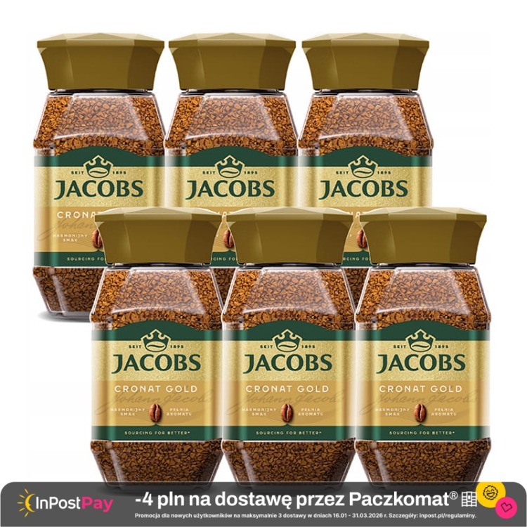Jacobs Cronat Gold Kawa rozpuszczalna 200 g x 6 sztuk.jpg