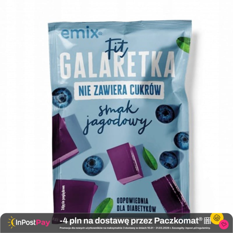 Emix Fit Galaretka bez cukru o smaku jagodowym 25 g.jpg
