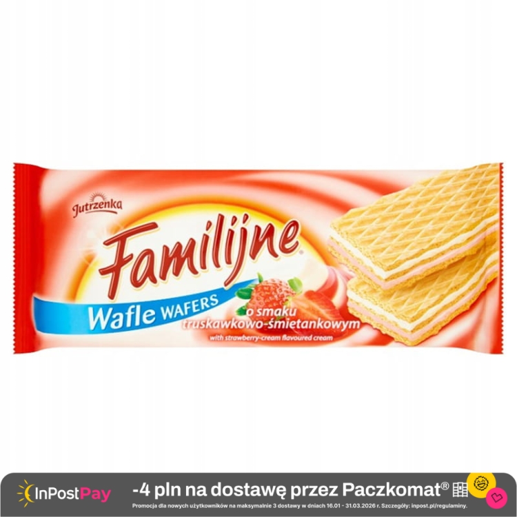 Familijne Wafle o smaku truskawkowo-śmietankowym 180 g.jpg