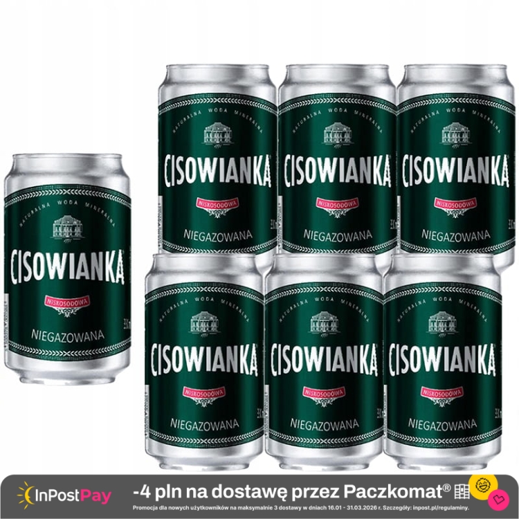 Cisowianka Naturalna woda mineralna niegazowana 330 ml x 6 sztuk.jpg