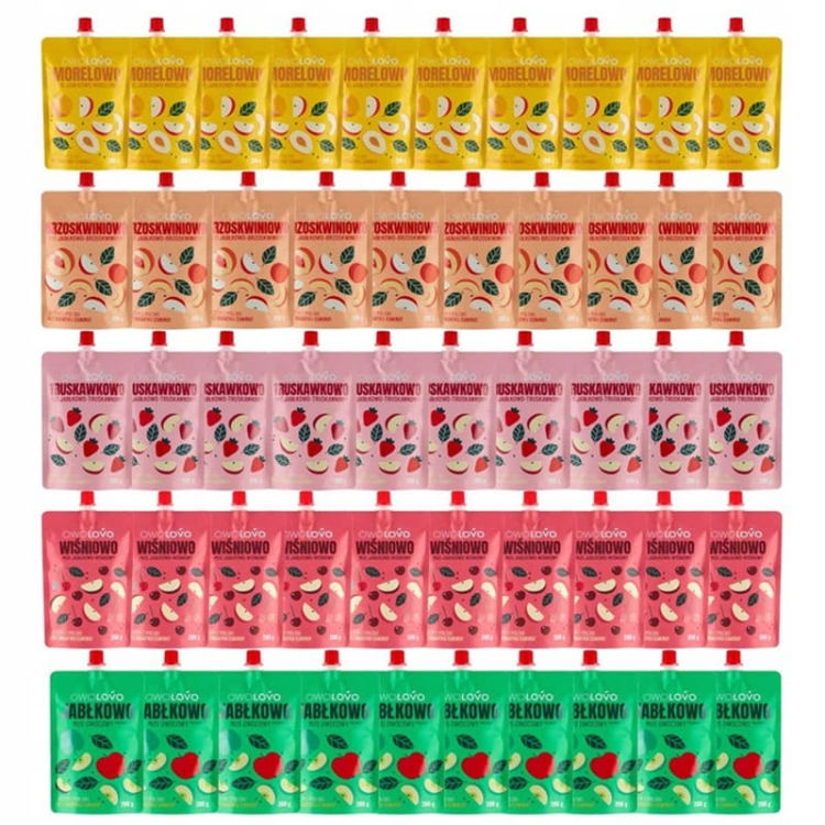 Owolovo Mix 5 smaków musów owocowych 200 g x 50 sztuk.jpg