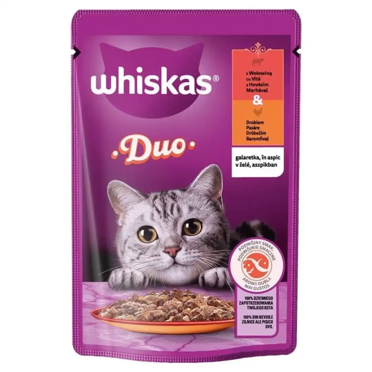whiskas-duo-mokra-karma-dla-kotow-z-wolowina-i-drobiem-w-galaretce-85-g-4770608262488.webp