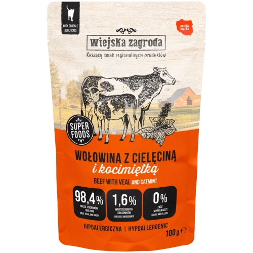 wiejska-zagroda-karma-mokra-dla-kota-wolowina-z-cielecina-i-kocimietka-100g-5905342298601.webp