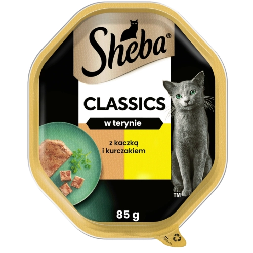 sheba-classics-tacka-mokra-karma-dla-kota-kaczka-kurczak-w-terynie-85g-4008429163739.webp