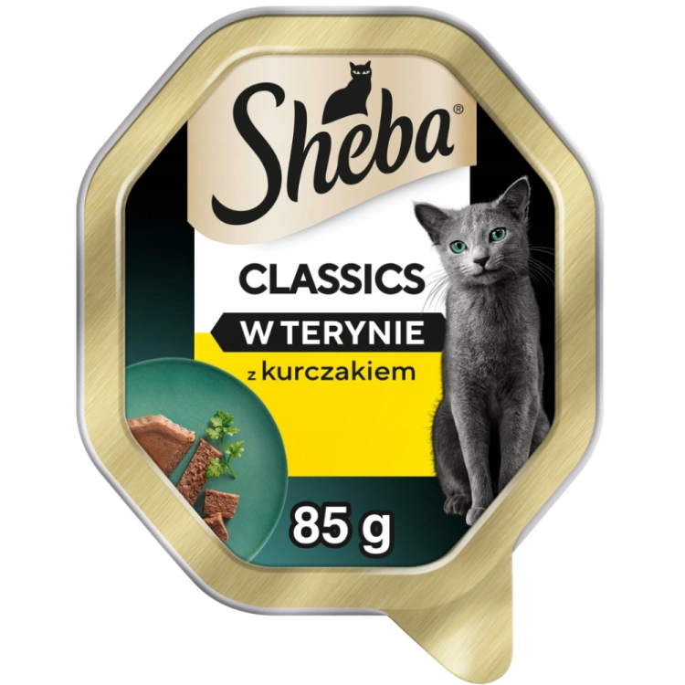 sheba-classics-mokra-karma-dla-kota-z-kurczakiem-w-terynie-tacka-85g-4008429193644.webp