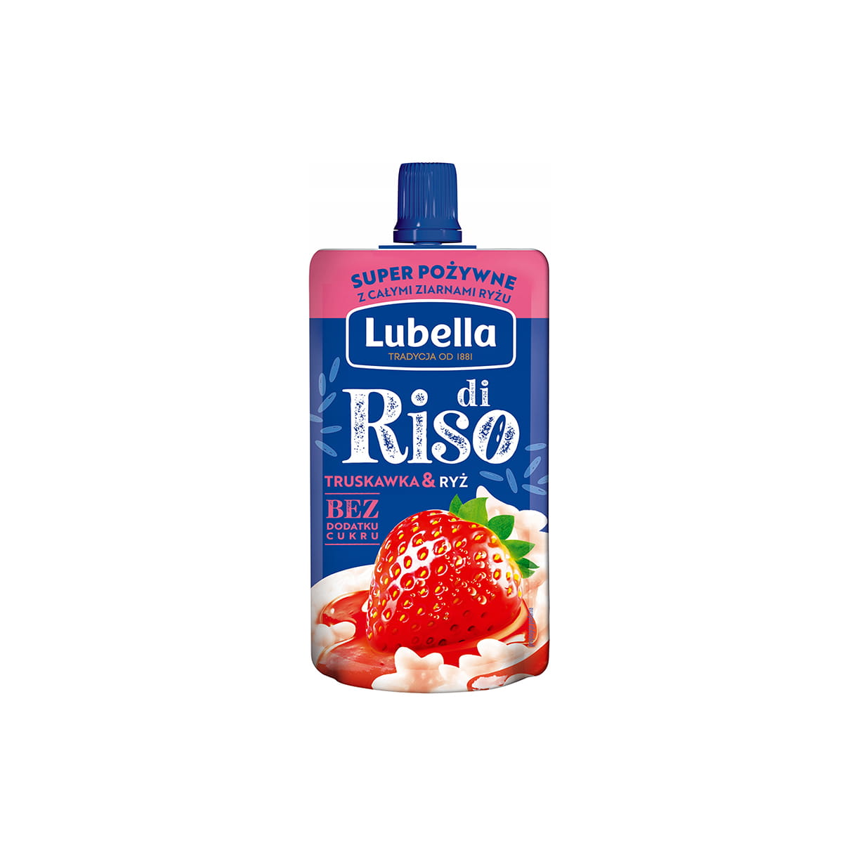 Lubella di Riso Mus o smaku truskawkowym z ryżem