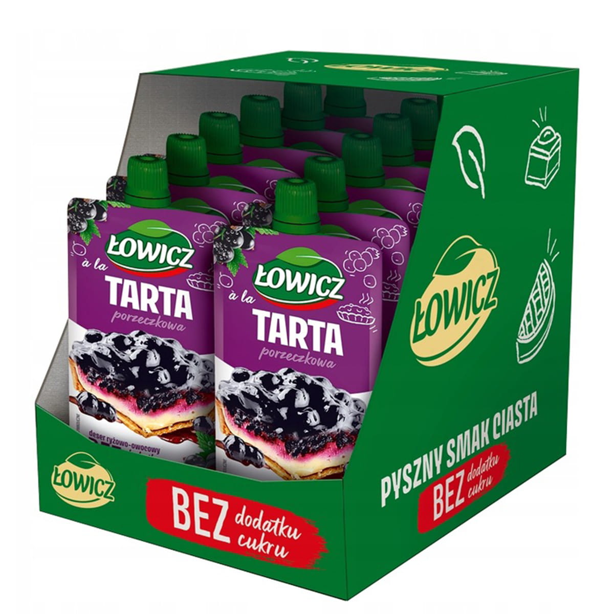 Łowicz Deser ryżowo-owocowy a'la tarta porzeczkowa